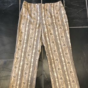 Identity by Lord & Taylor brocade pants, size 2
